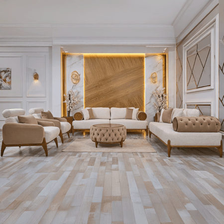 طقم كنب مودرن مخمل 5 قطع