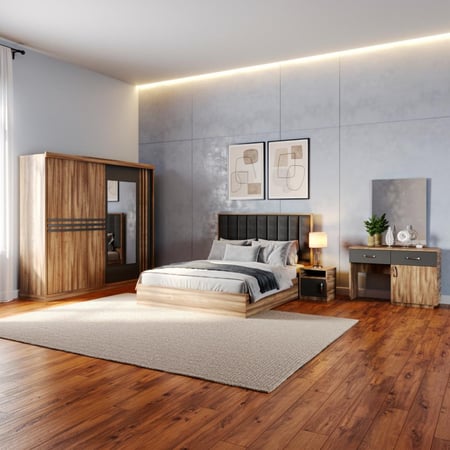 غرفة نوم خشب