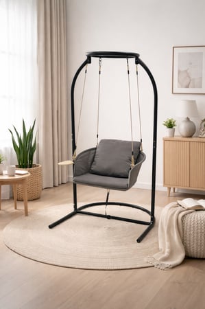 كرسي استرخاء لون رمادي - مقاس 200*110 سم  راحة مثالية بعد يوم طويل