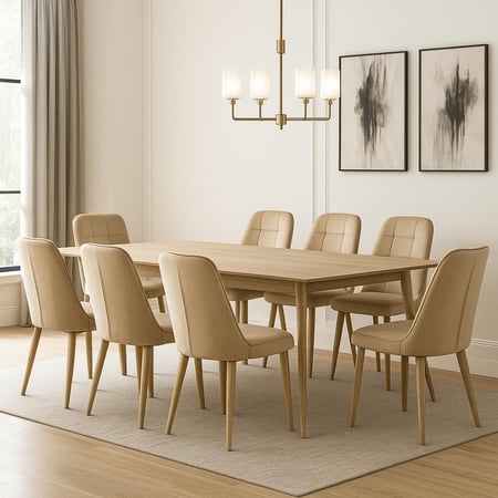 طاولة طعام بني