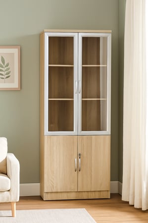 دولاب خشبي  بمساحه تنظيم ذكيه