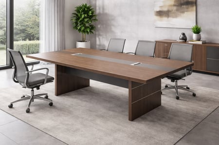 طاولة اجتماع مكتبية كبيرة – مقاس 240*120*76 سم مثالية للشركات وغرف الاجتماعات الحديثة