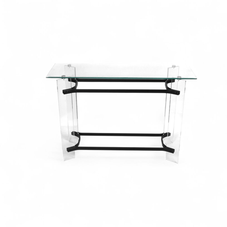 كنسول استيل اكرليك-بالاسود