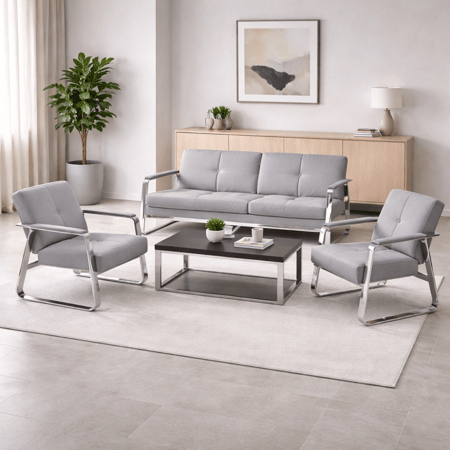 طقم كنب مكتب متعدد الألوان - تصميم مودرن يناسب مختلف الديكورات الإدارية