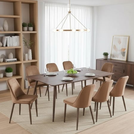 طاولة طعام و8 كراسي