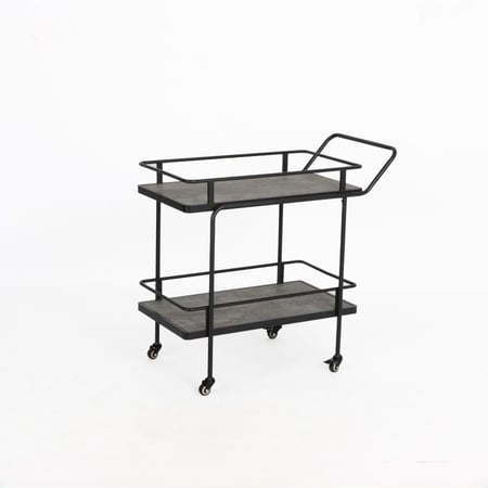 عربة تقديم ترولي بتصميم عصري وأنيق مقاس 83x40x80 سم