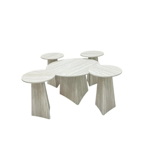 طقم طاولات خشب مودرن متعدد الالوان – تصميم أنيق يضيف لمسة فخامة لغرفة المعيشة