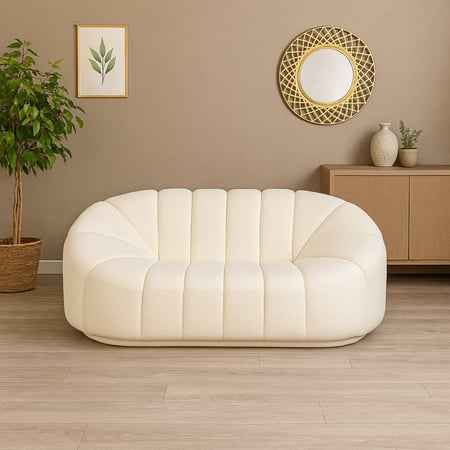 كنب جلسة فاخر أبيض – تصميم راقٍ وخشب قوي يدوم طويلًا