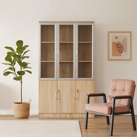 دولاب خشبي متوفر بالون الاسود مستورد