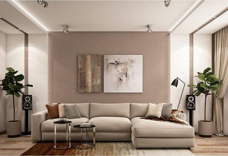 كنبة ثلاث مقاعد لون بيج خشب سويدي - فخامة تدوم وتصميم مودرن