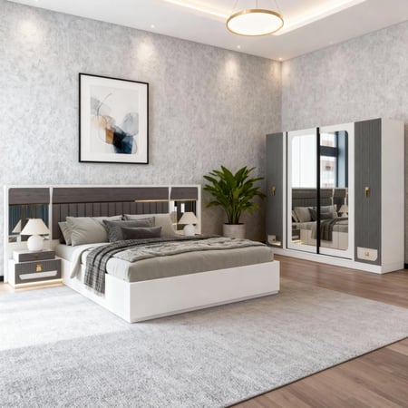 غرفة نوم أبيض