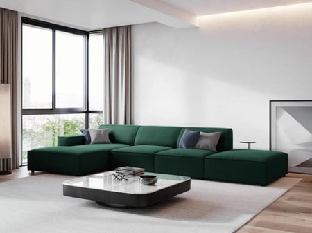 كنبة زاوية أخضر