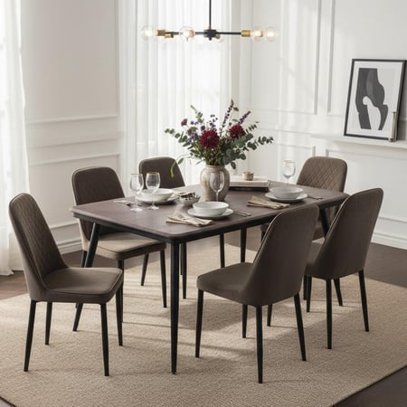 طاولة طعام6+1 -تصميم عصري ومميز