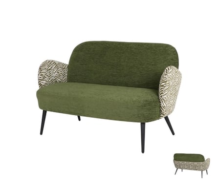 كنبة مودرن لون أخضر- تصميم مريح وجذاب للصالة