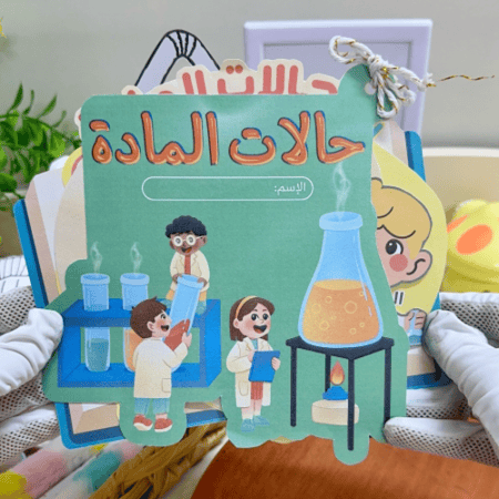 مطوية حالات المادة علوم ثالث ابتدائي