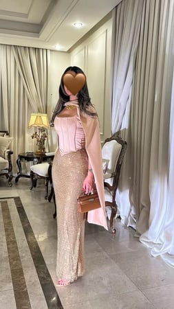 فستان سهرة خرز