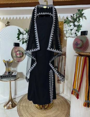 جلابية عسيري لونين تطريز للتأسيس