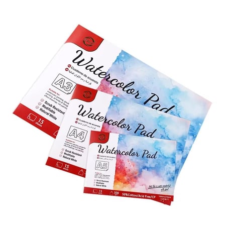 كراسة رسم ألوان مائية