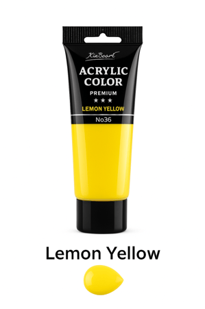 لون أكريليك أصفر 75ml