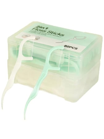 خيط تنظيف الاسنان مع فلورين الصوديوم , 80 حبة