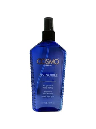 بخاخ معطر الجسم الرجالي إنفنسيبل من كوزمو - 240 مل