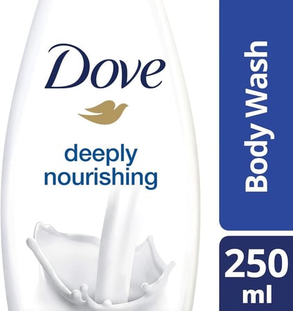 غسول الجسم المغذي بعمق مع ليفة من دوف - 250 مل
