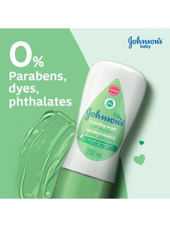 جل زيت مرطب للأطفال بالصبار وفيتامين E من جونسون