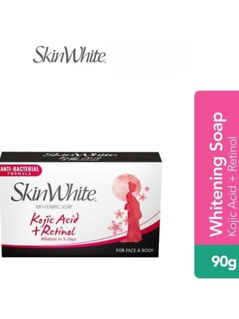 صابون تفتيح البشرة بحمض الكوجيك والريتينول من سكين وايت ، 90 جرام