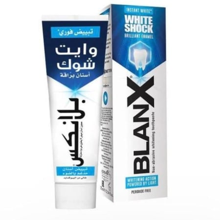 معجون اسنان وايت شوك بياض فوري من بلانكس - 75 مل