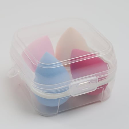 Salon System Makeup Sponges with Case - 4 pcs