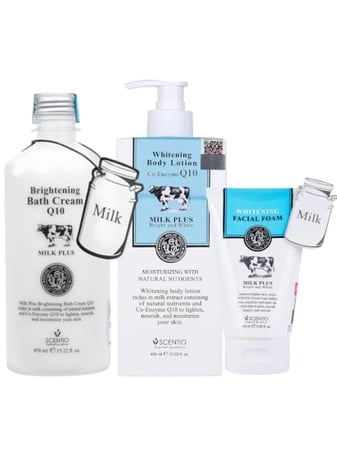 مجموعه التفتيح التايلندية برايت اند وايت بالحليب من سينتيو