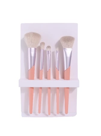 مجموعة فرش مكياج من بيوتي سيستم - 5 قطع , لون عشوائي