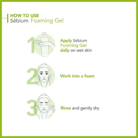 بيوديرما - سيبيوم جل تنقية للبشرة الدهنية , 500 مل