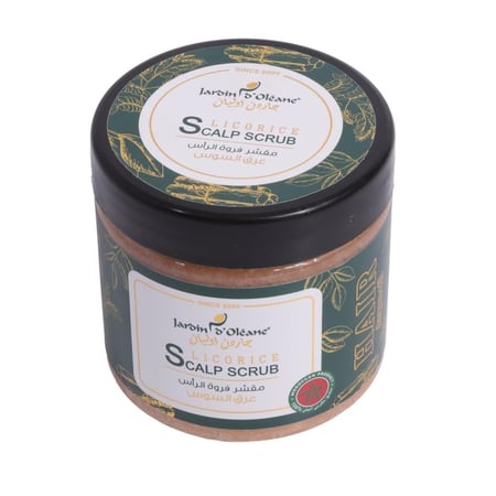 مقشر فروة الرأس بـ عرق السوس من جاردن اوليان  - 250 جرام