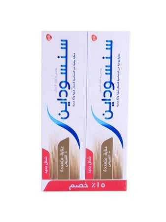 معجون أسنان للعناية المتعددة و التبييض من سنسوداين 2*75مل