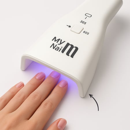 مصباح الاظافر محمول لاسلكي بتقنية LED و UV  من ماي نيل - K6 | ابيض