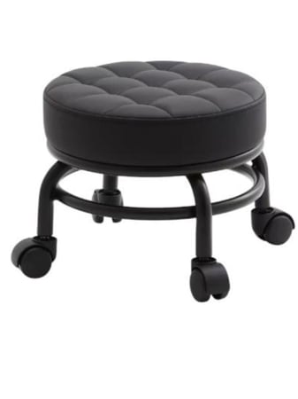 كرسي بدكير للعاملات من صالون سيستم | اسود