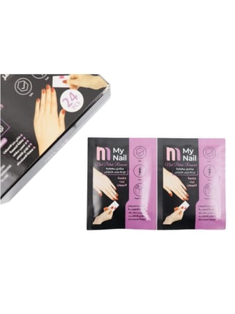 مناديل معطرة بخلاصه زيت الليمون لازالة المناكير من ماي نيل - 24 حبة