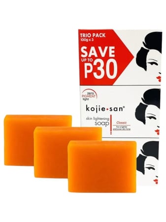 كوجي سان - صابون تفتيح البشرة بحمض الكوجيك , 3 حبات