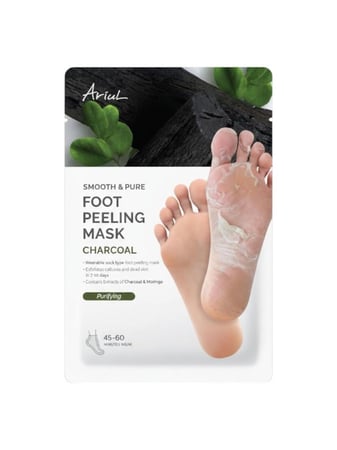 قناع تقشير القدمين سموث آند بيور بالفحم والمورينجا من اريول - 34 جرام