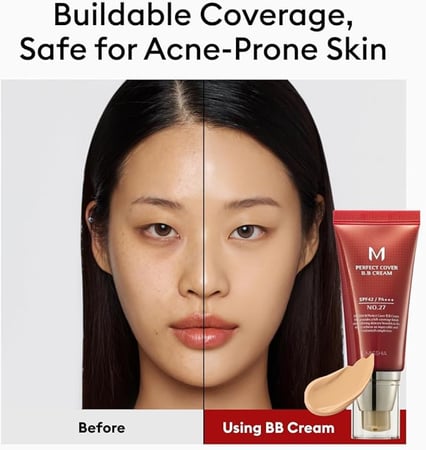 بي بي كريم بيرفيكت كفر بمعامل وقاية من الشمس من ميشا - 27 بيج عسلي