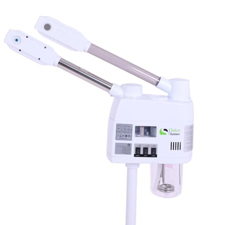 جهاز بخار للوجه 2×1 حار وبارد من صالون سيستم - موديل LH223 | ابيض