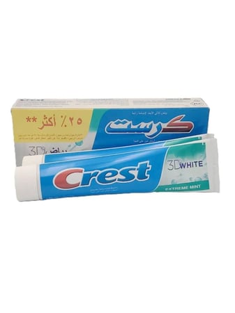 معجون اسنان ثري دي بياض ناصع من كرست - 125مل
