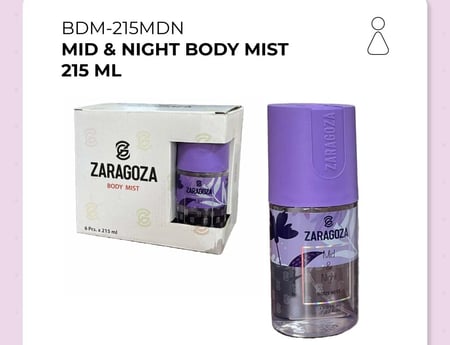 بخاخ معطر الجسم لايت موف للنساء من زاراقوزا - 215 مل