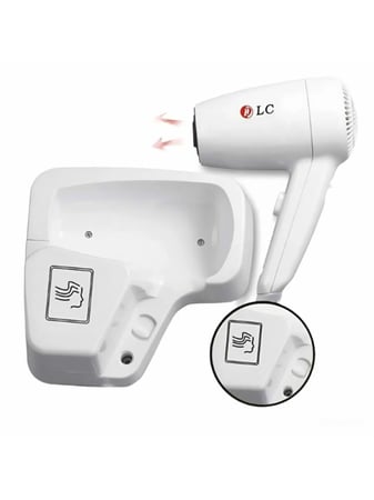 دي ال سي - استشوار شعر حائطي محمول للفنادق , 1200B