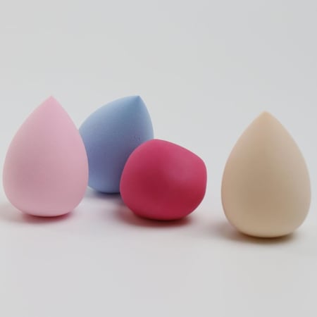 Salon System Makeup Sponges with Case - 4 pcs