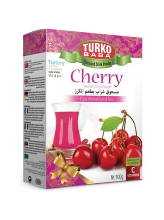 مسحوق شراب بطعم الكرز  يشرب ساخن او بارد من توركو بابا  - 300 جرام