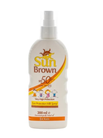 بخاخ الحماية من اشعه الشمس للاطفال SPF+50 من صن براون - 200مل