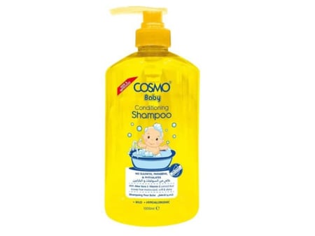 شامبو مرطب للاطفال خالي من السلفات والبارابين من كوزمو - 1000 مل