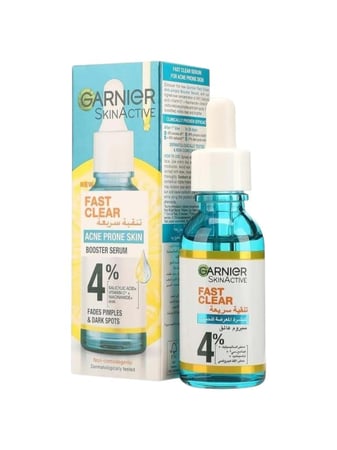 سيروم فاست كلير مقاوم للحبوب ومخفف للبقع الداكنه من غارنييه - 30 مل